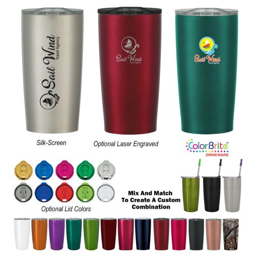 Insulated Cups printed with company logos and slogans